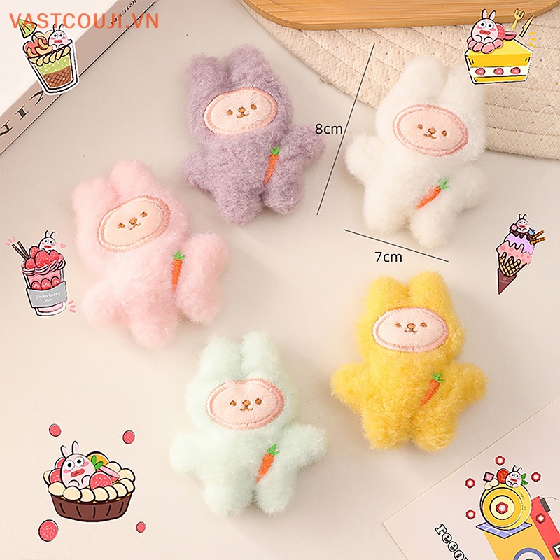 Móc Khóa Thỏ Nhồi Bông VASTJI Mềm Mại Đáng Yêu