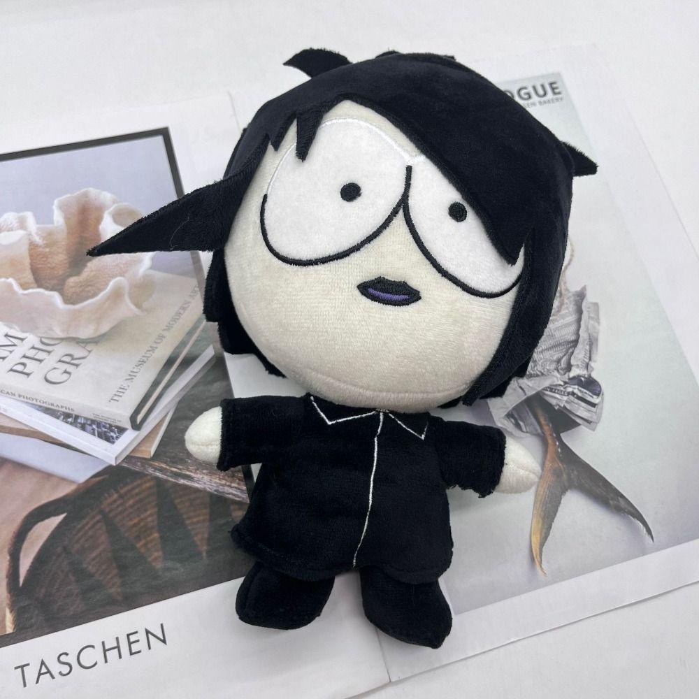 LANFY Đồ Chơi Nhồi Bông Vải Cotton PP Mềm Mại Phong Cách Gothic Southed Parked Parked Goth Làm Quà Tặng Giáng Sinh Cho Bé