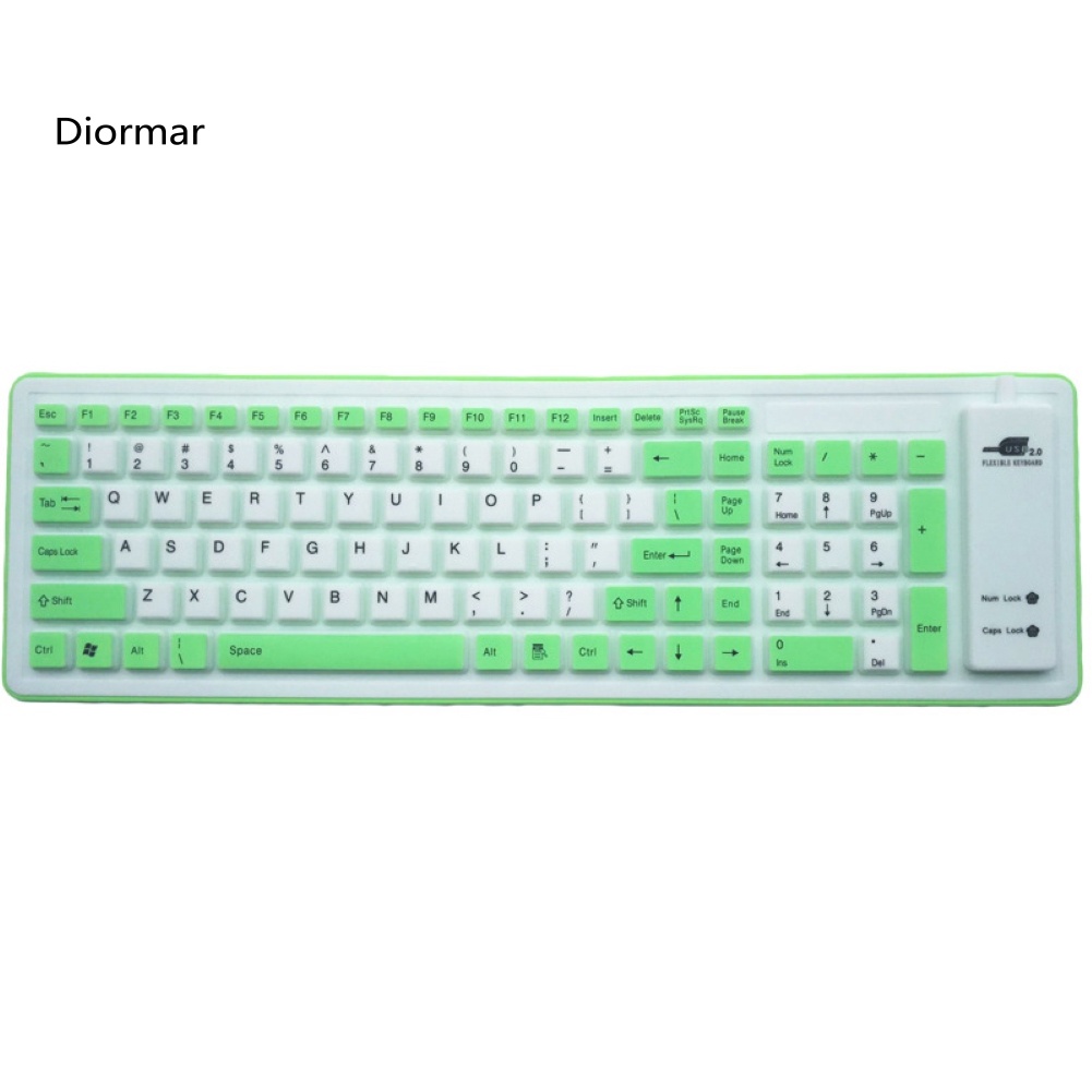 Bàn PhíM Gaming DIO 103 PhíM BằNg Silicon MềM MạI, ChốNg BụI Cho Laptop /
