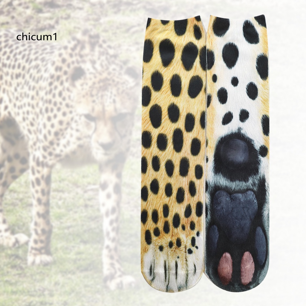 Vớ Chân In Hình Bàn Chân Thú 3D 40cm Ấm Áp Cho Người Lớn