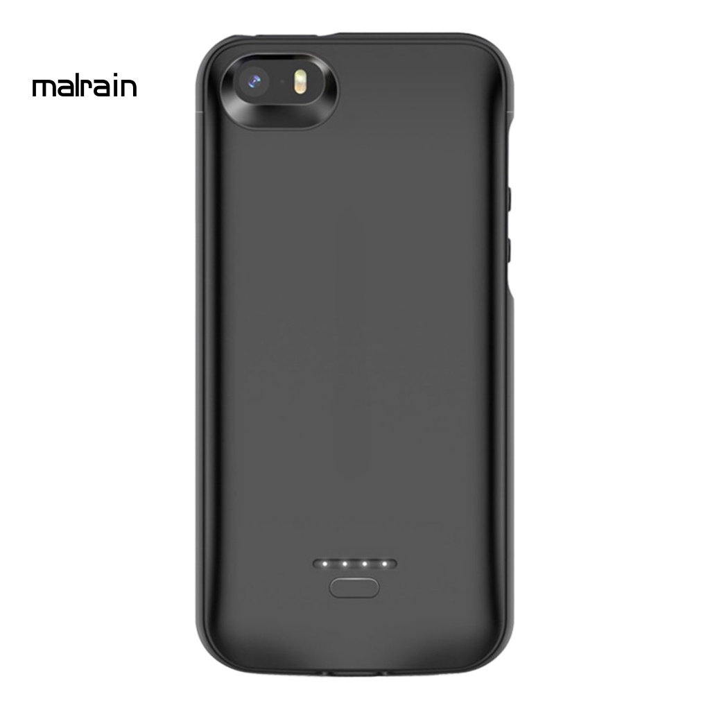 Ốp Điện Thoại Pin 4000mAh Cạnh Nam Châm Siêu Mỏng Cho iPhone5 / 5s / 5se