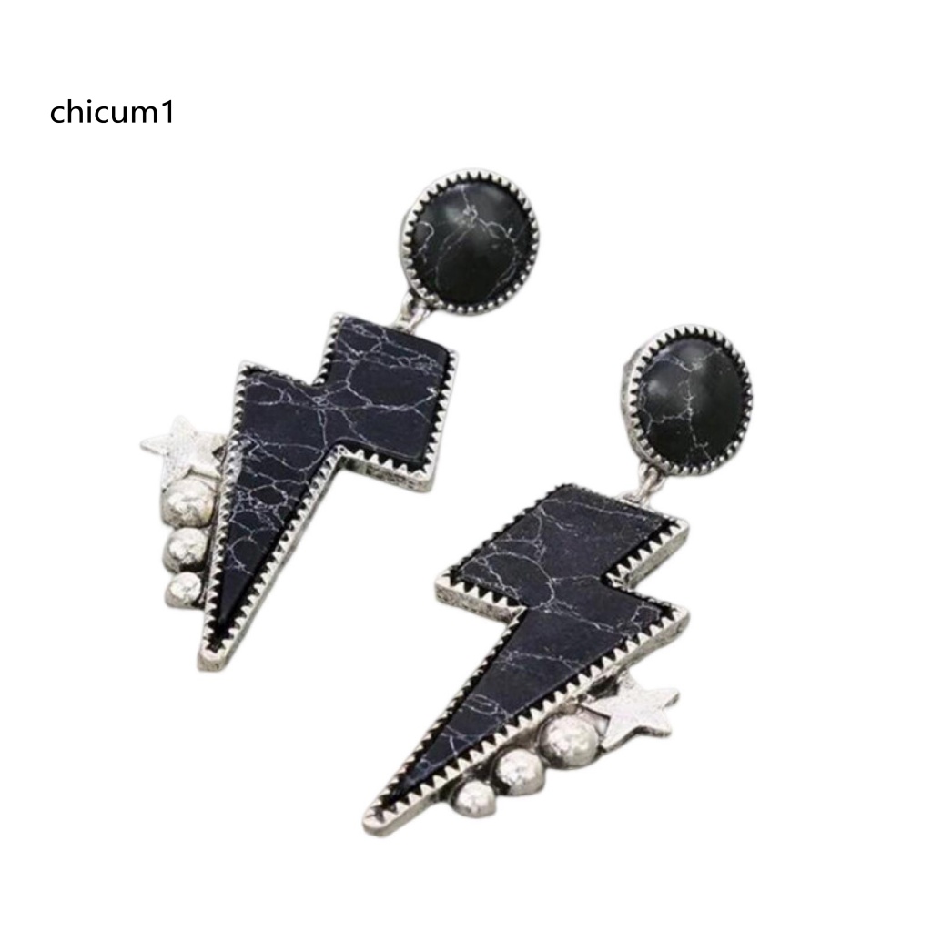 1 Cặp Bông Tai Xỏ Lỗ Họa Tiết Hình Học Phong Cách Bohemian Thời Trang Cho Nữ