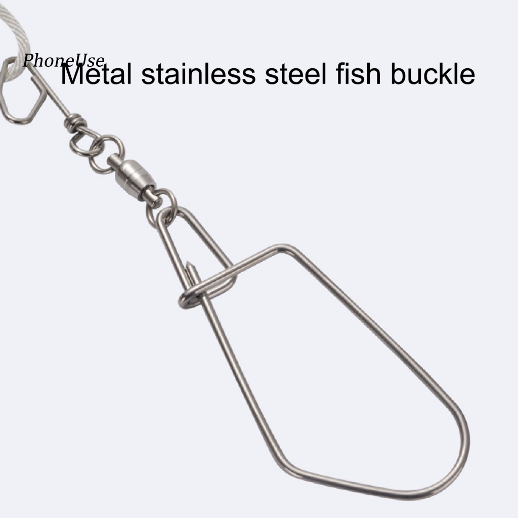 Móc Khóa Dây Câu Cá Bằng Thép Không Gỉ PU Kèm Phao Nổi