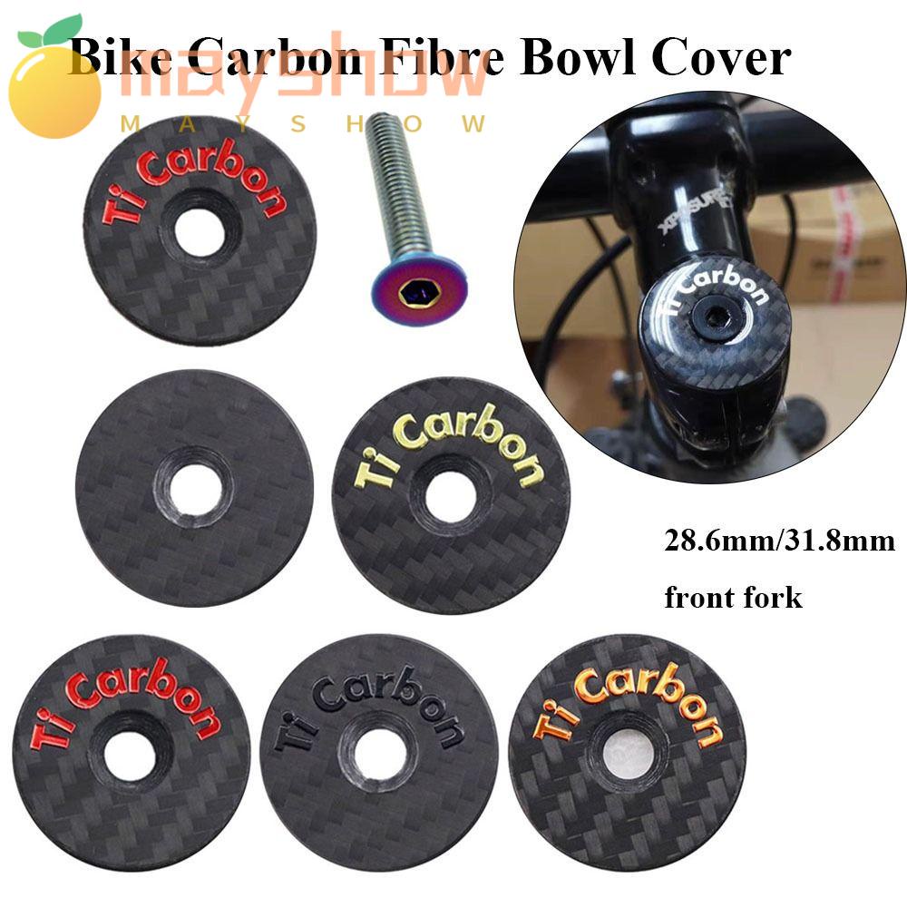 MAYSHOW Nắp Đậy Tô Bằng Nhôm Sợi Carbon Siêu Nhẹ Tiện Dụng Cho Xe Đạp