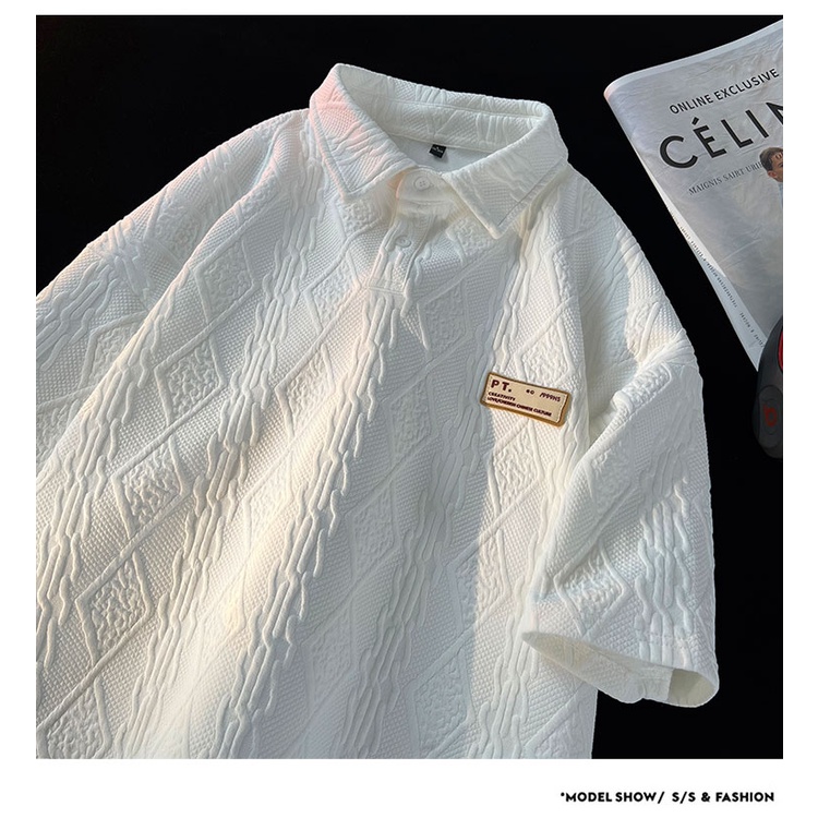 Áo Thun polo Tay Ngắn Cỡ Lớn Thời Trang Mùa Hè Cho Nam