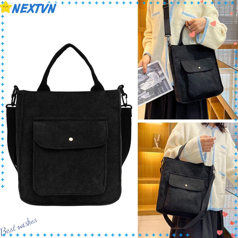 NEXTVN Túi Xách Nhung Kẻ Thời Trang Dành Cho Nữ