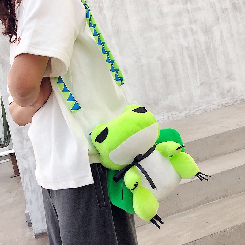 Túi Đeo Chéo Hình Chú Ếch Dễ Thương Phong Cách Nhật Bản Và Hàn Quốc