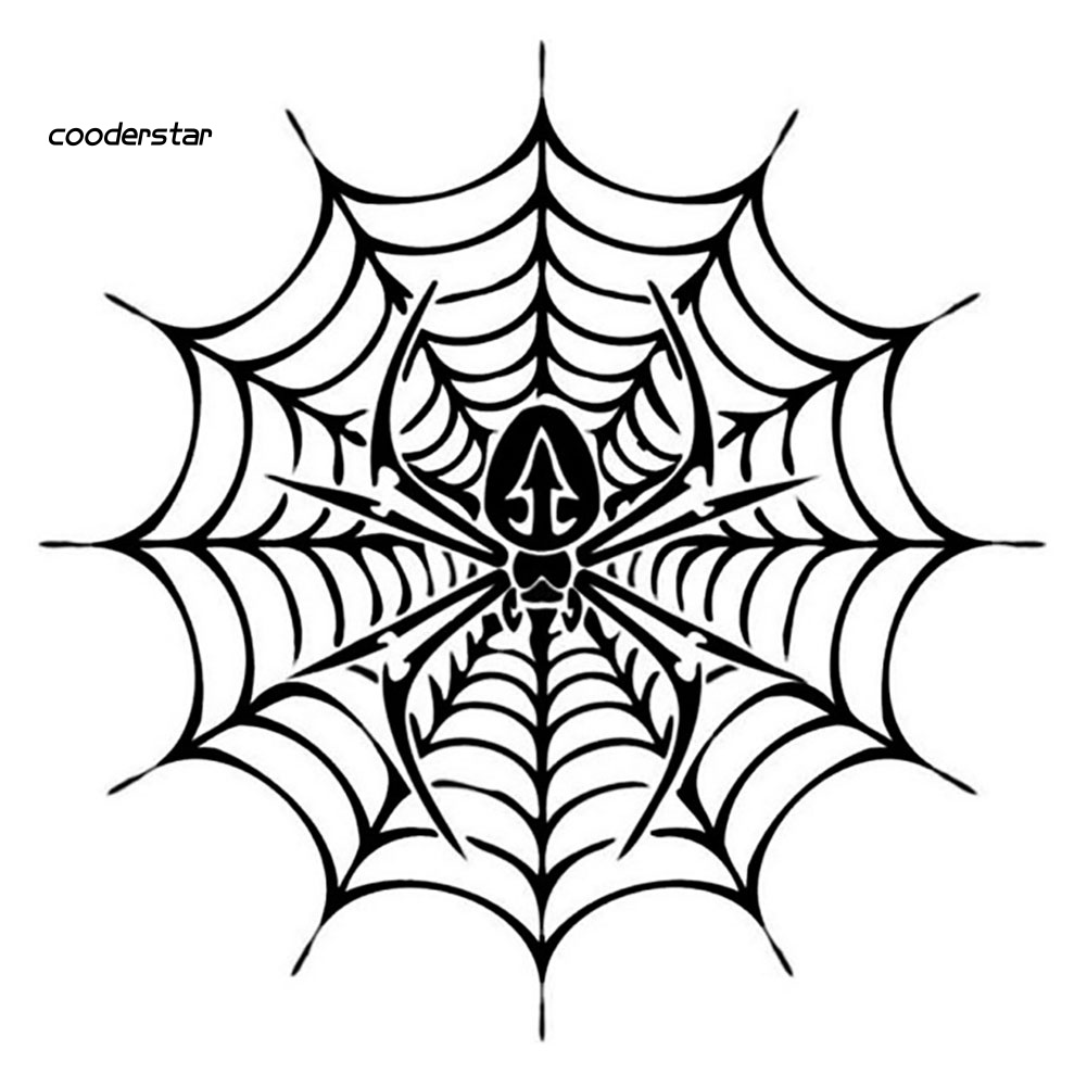 Đề Can Phản Quang Hình Mạng Nhện Độc Đáo Trang Trí Thân Xe Hơi