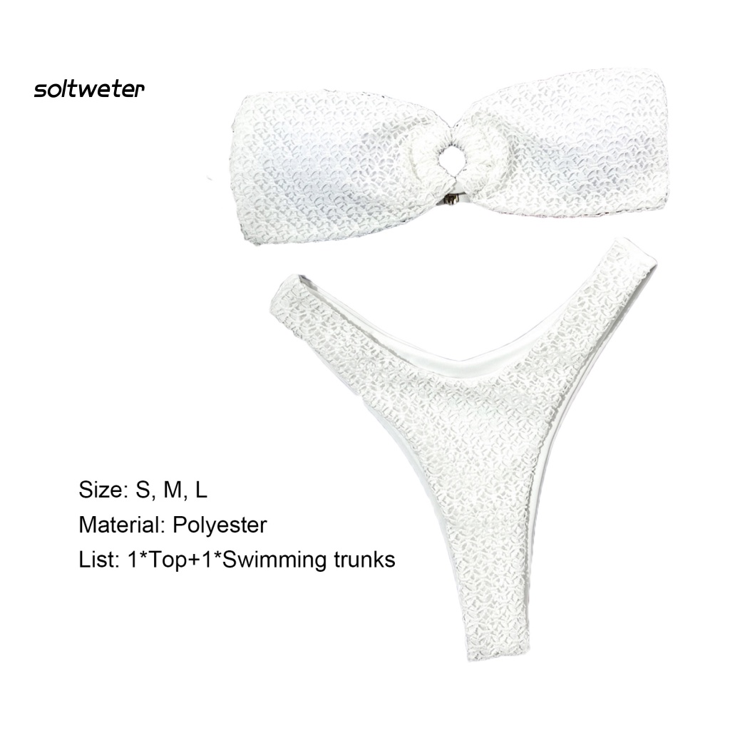 Bộ Bikini 2 Mảnh Màu Sắc Thời Trang Quyến Rũ Cho Nữ