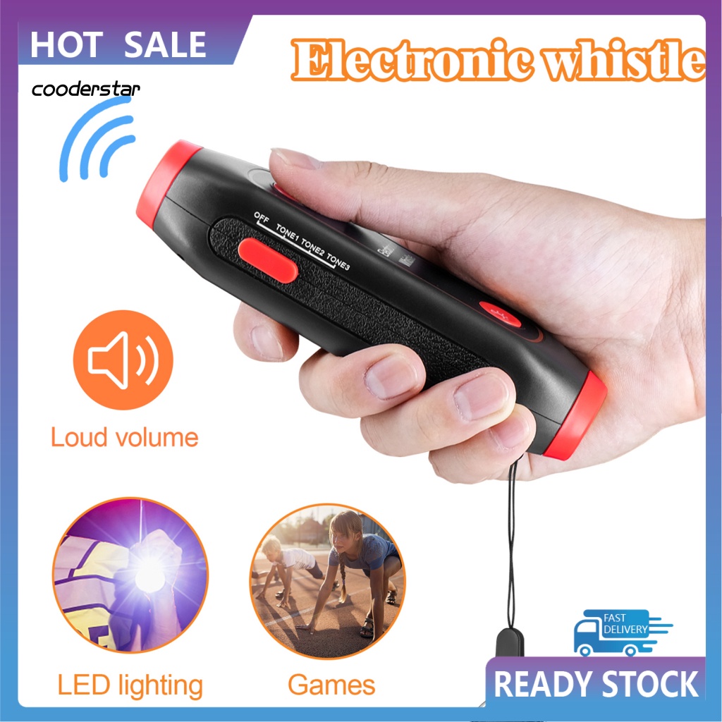 Còi Điện Tử Kích Thước Nhỏ Gọn Có Đèn LED Sử Dụng Pin Tiện Lợi