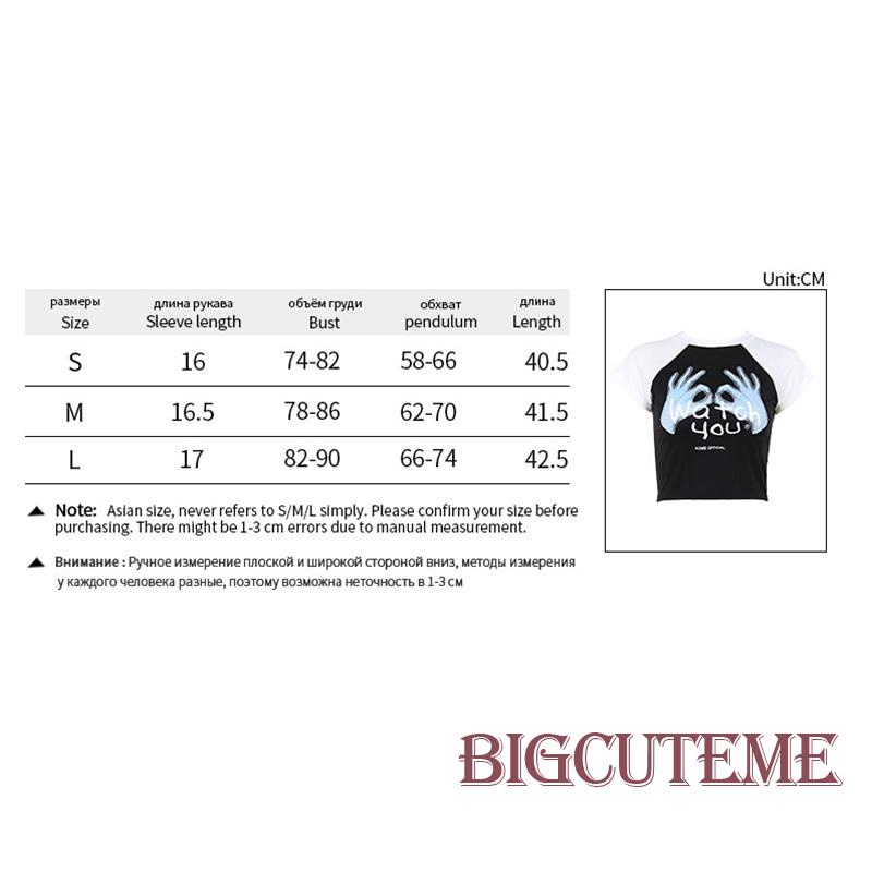 Áo Thun Crop Top Tay Ngắn Màu Sắc Tương Phản Thời Trang Mùa Hè Cho Nữ