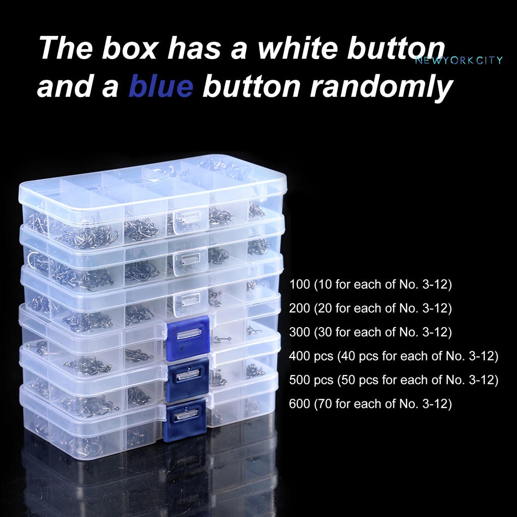 Hộp Móc Câu Cá NY-1 Bằng Kim Loại Sắc Bén Chống Rỉ