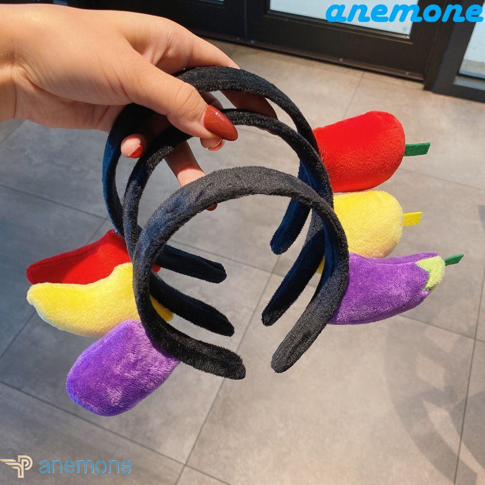 ANEMONE Băng Đô Cài Tóc Hình Rau Củ Quả Ngộ Nghĩnh Cho Nữ