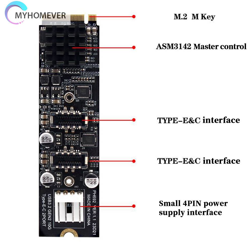 Bảng Mạch Thẻ Chuyển Đổi PCI-E Sang USB 3.0 PCI M.2