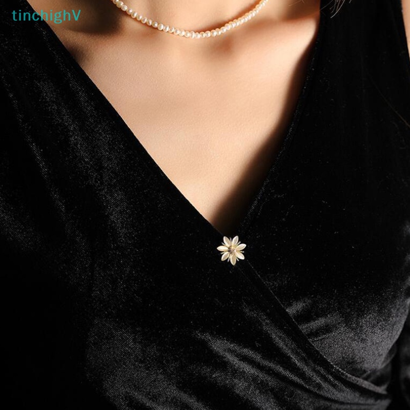 [TinchighV] Ghim Cài Áo Hình Hoa Ngọc Trai Mắt Mèo Đính Đá Zircon Dễ Phối Đồ Trang Trí Tiệc Tùng [Mới]