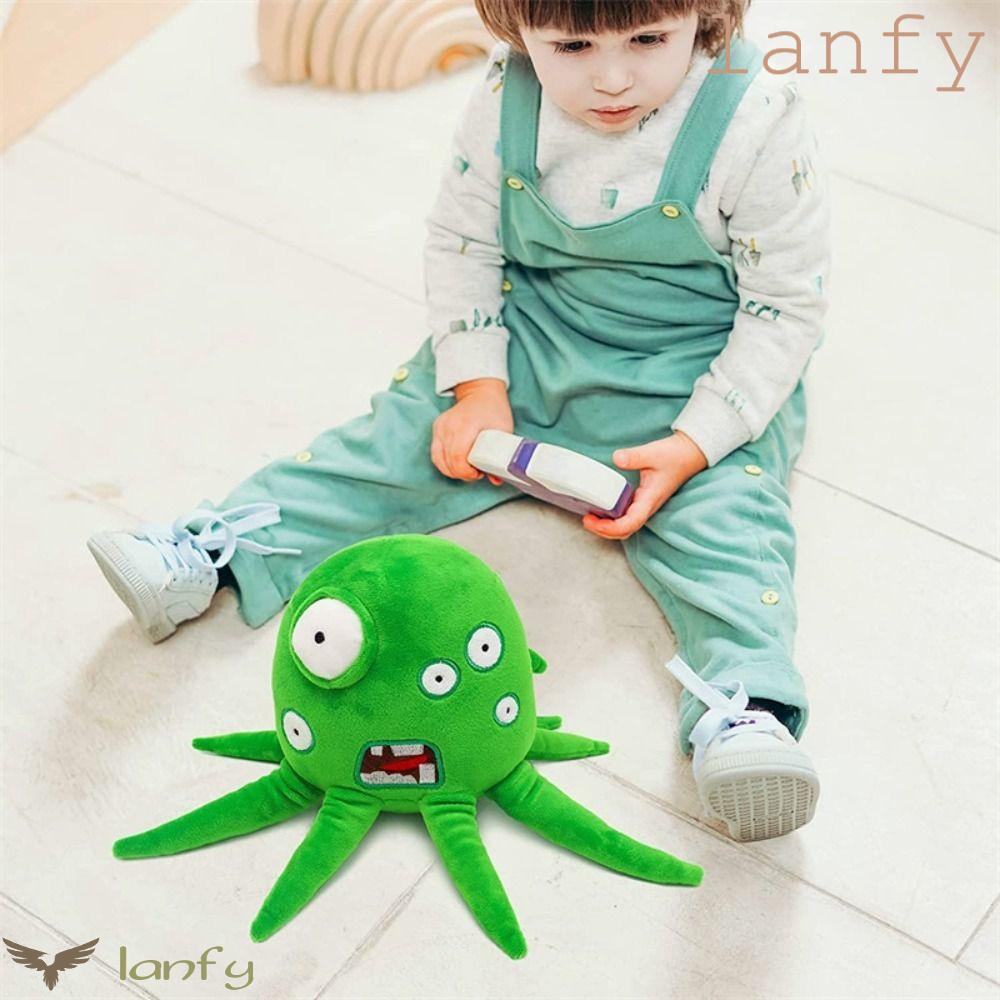 LANFY Búp Bê Nhồi Bông Hình Nhân Vật Hoạt Hình Anime Màu Vàng Dành Cho Trẻ Em