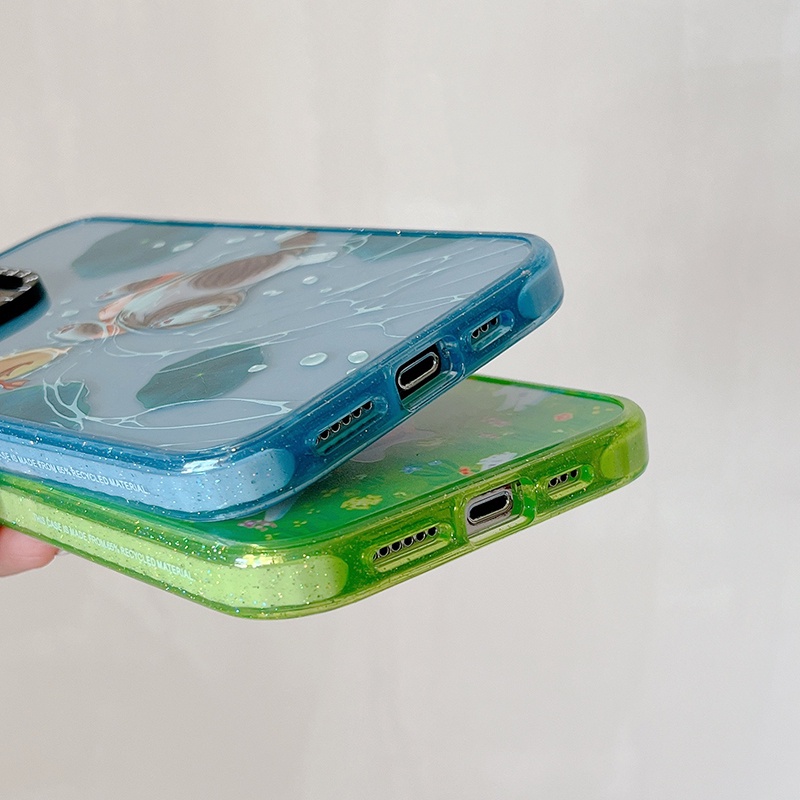 Ốp Điện Thoại Họa Tiết Tranh Sơn Dầu Phong Cảnh Động Vật Bảo Vệ Toàn Diện Chống Sốc Cho IPhone14 13 12 11 Pro Max