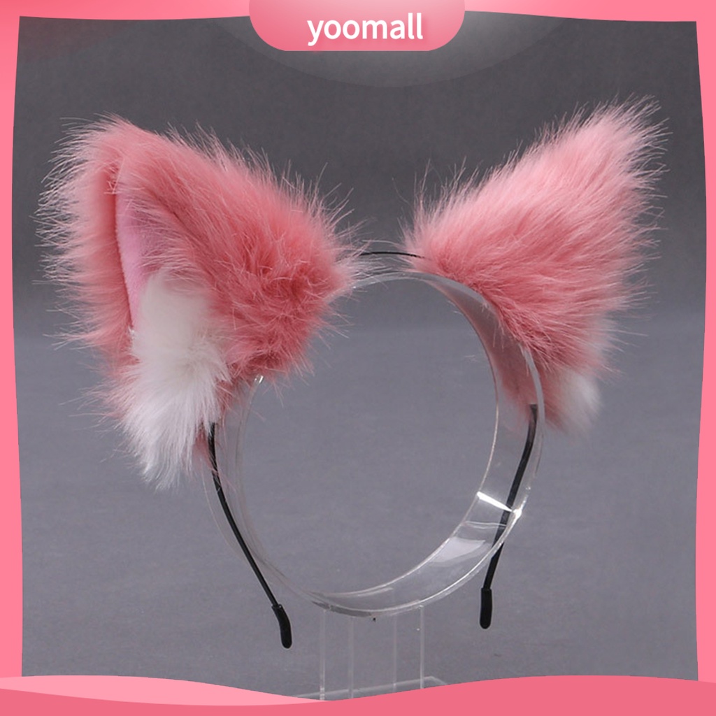 Băng Đô Tai Mèo Lông Xù Đáng Yêu Dành Cho Tiệc Hóa Trang