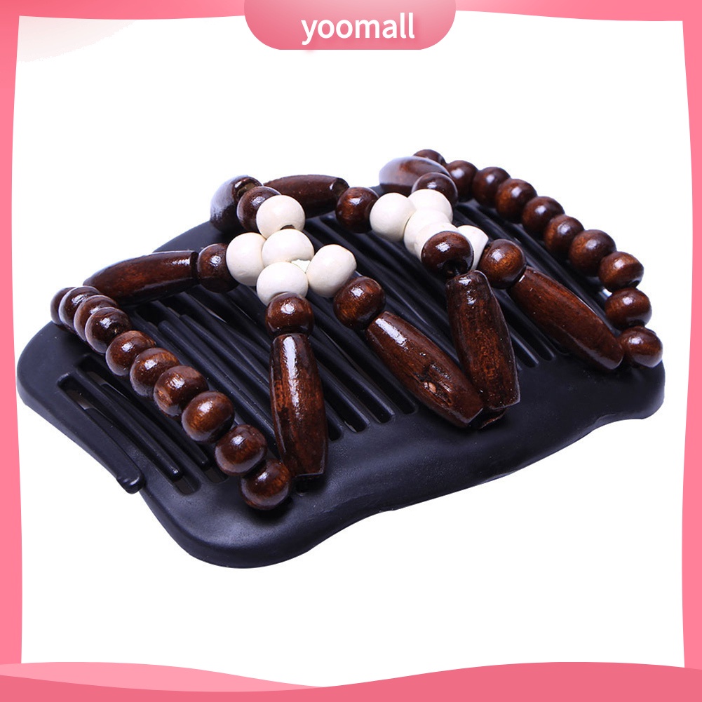 Lược Cài Tóc Đính Hạt Gỗ Đôi Tạo Kiểu Tóc Thời Trang Cho Nữ