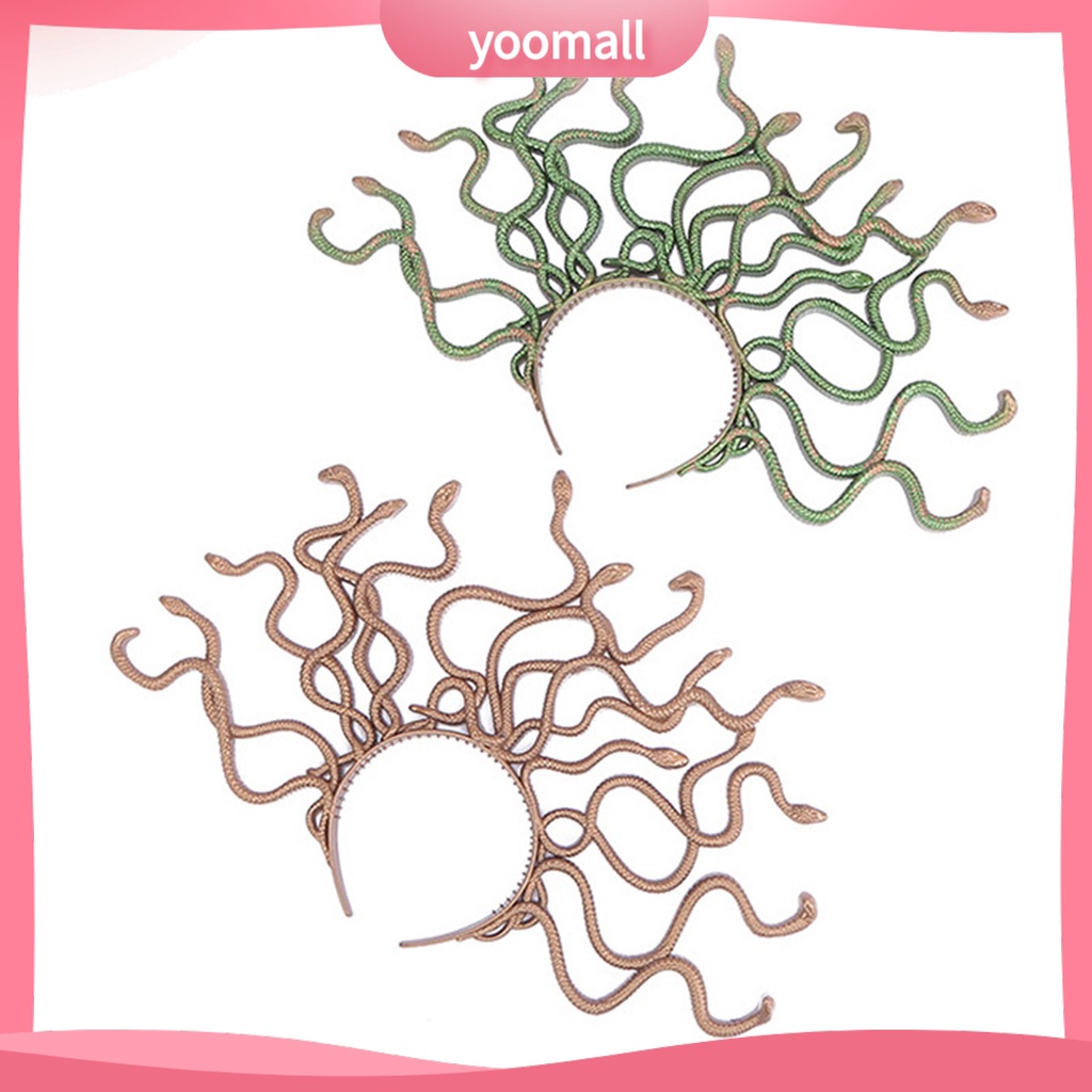 Băng Đô Cài Tóc Hình Rắn Co Giãn Hóa Trang Halloween