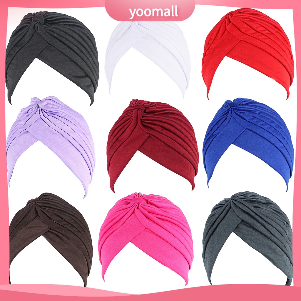 Mũ Len Trùm Đầu Màu Trơn Phối Bèo Thời Trang Unisex