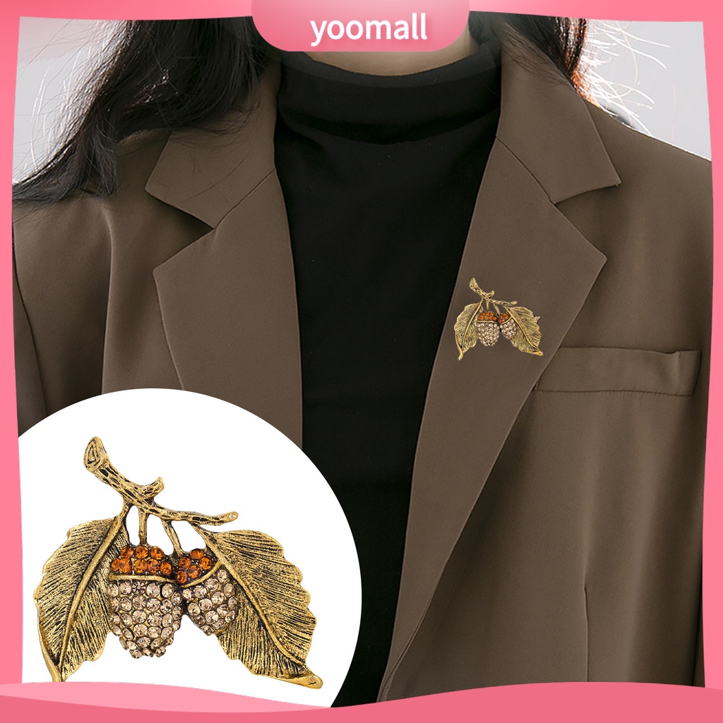 Ghim Cài Áo Hợp Kim Hình Chiếc Lá Đơn Giản Thanh Lịch