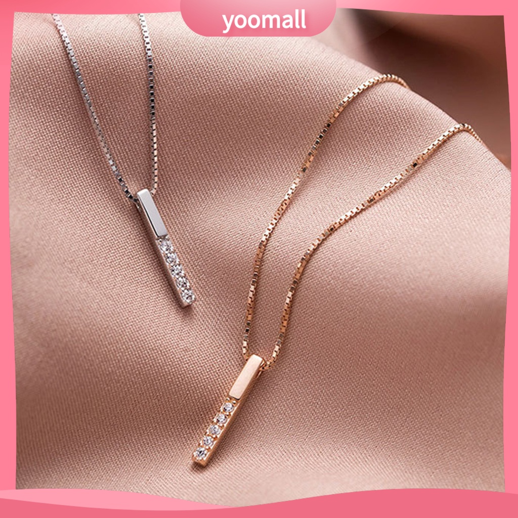 [YM] Vòng cổ Dát Đá Giả Kim Cương Sáng Bóng Lâu Trôi Cho Ngày Valentines