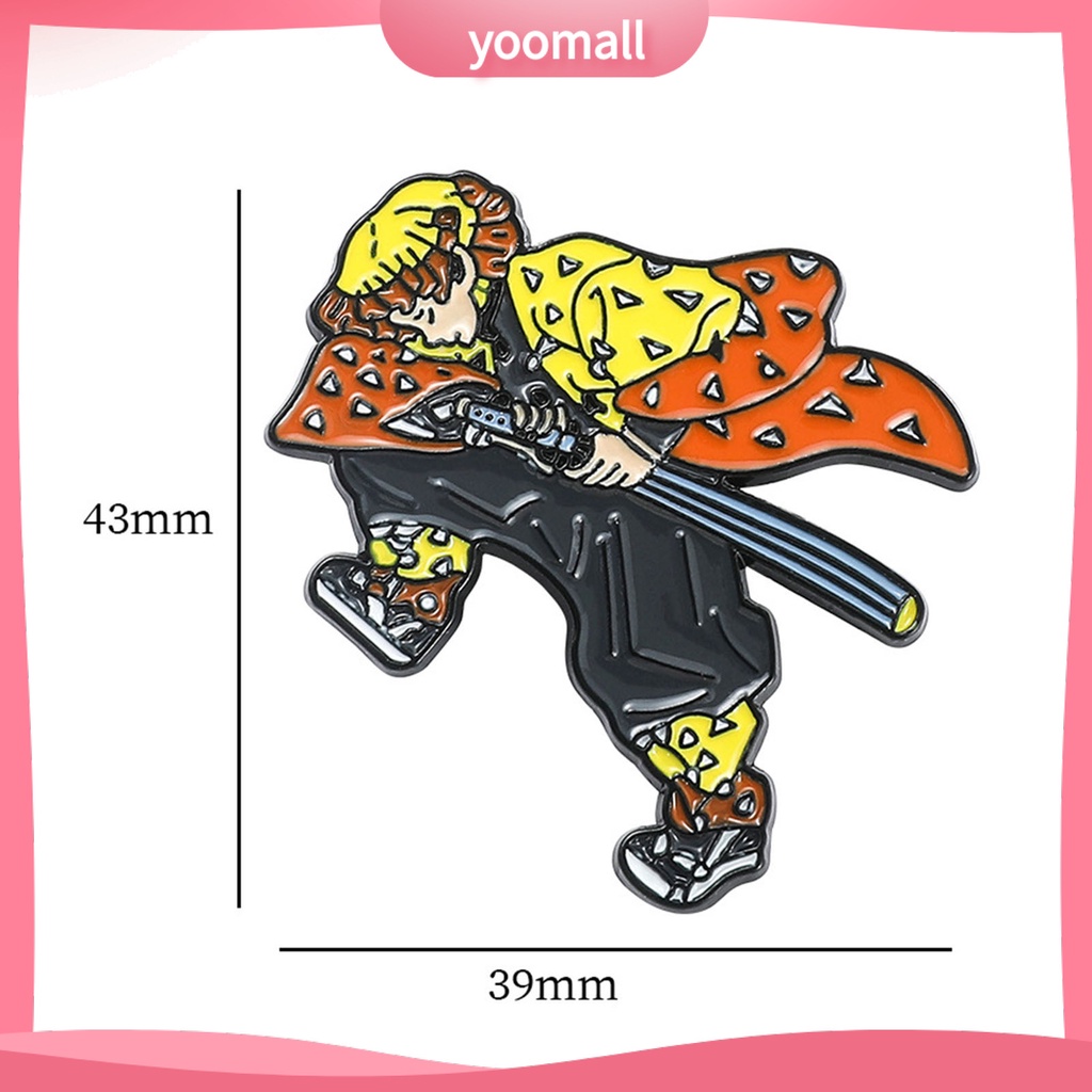 Ghim Cài Áo Mạ Điện Họa Tiết Hoạt Hình Anime Dùng Hóa Trang