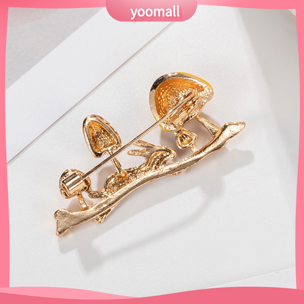 [YM] Ghim Cài Áo Tráng Men Họa Tiết Thỏ / Cây Nấm / Động Vật Hoạ