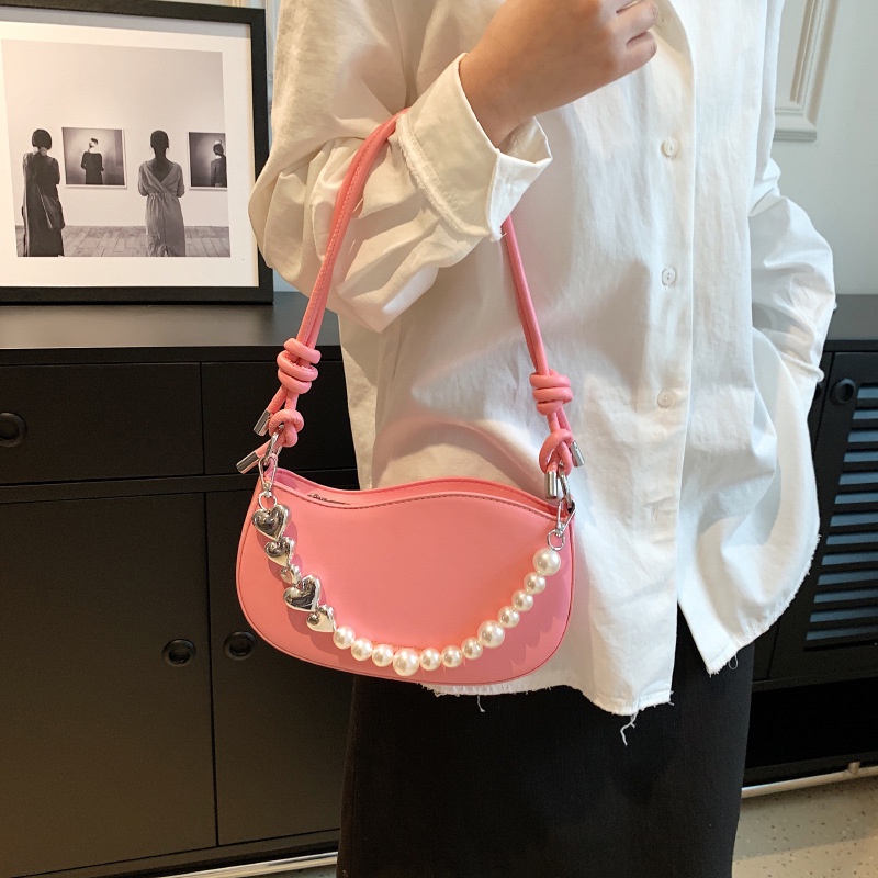 Túi Đeo Chéo Dây Chuỗi Ngọc Trai Thời Trang Hàn Quốc Dành Cho Nữ