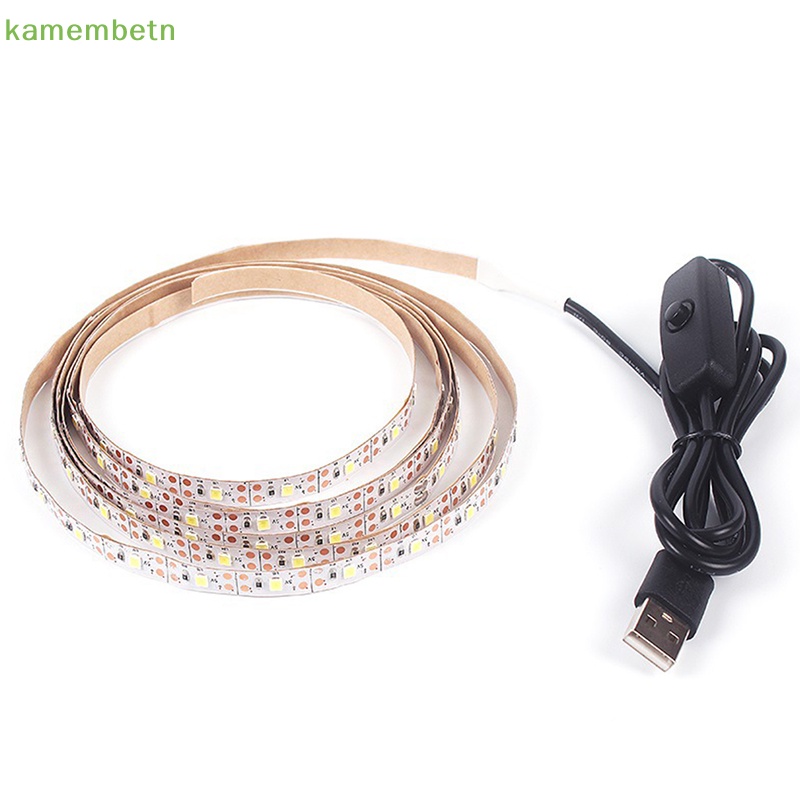 Cuộn Dây Đèn LED 2835 5050 RGB Tira DC 5V Cổng Cắm USB Dài 1M Ánh Sáng Trắng Ấm Dùng Để Trang Trí Phông Nền TV