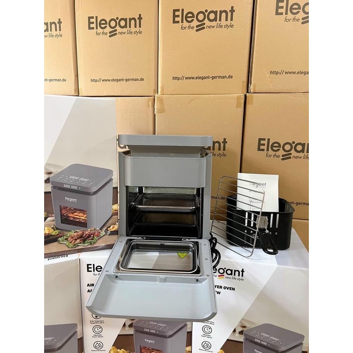 Nồi Chiên Không Dầu ELEGANT, Máy Nướng Gà, Dung Tích 6L, Công Suất 1400W, Dễ Vệ Sinh, Nhập Đức, BH 12 Tháng, bepduc_99