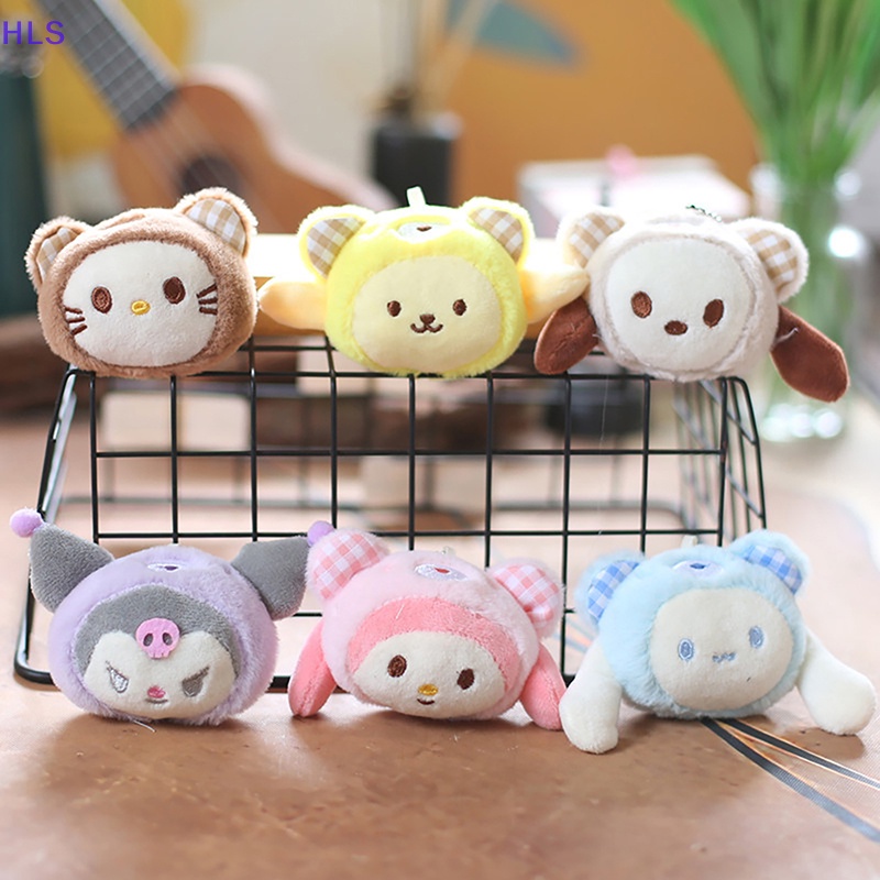 Móc Khóa Hình Sanrio Kuromi Cinnamoroll Nhồi Bông Đáng Yêu