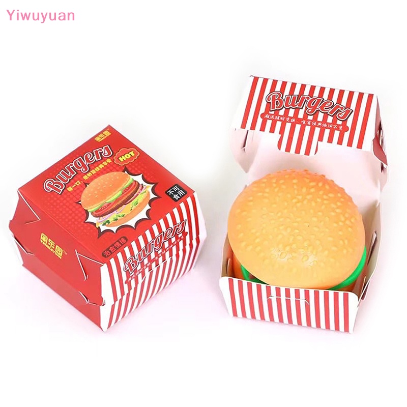 Đồ Chơi Squishy Hình Bánh Hamburger 3D Giảm Căng Thẳng Mới