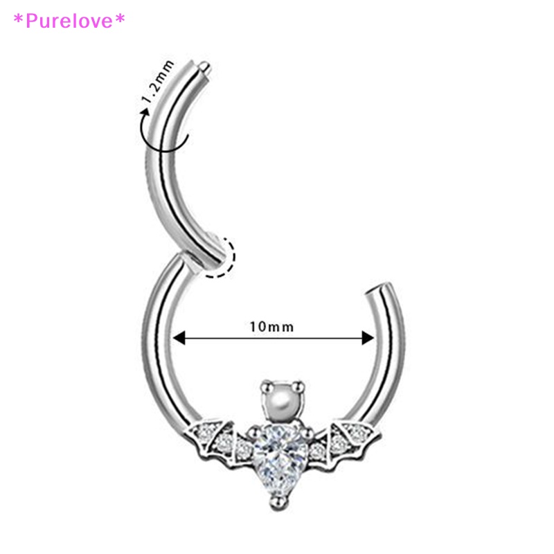 Khuyên Mũi Bằng Thép Không Gỉ 316L Hình Con Ong Đính Đá Pha Lê 4 Màu Tùy Chọn Mới