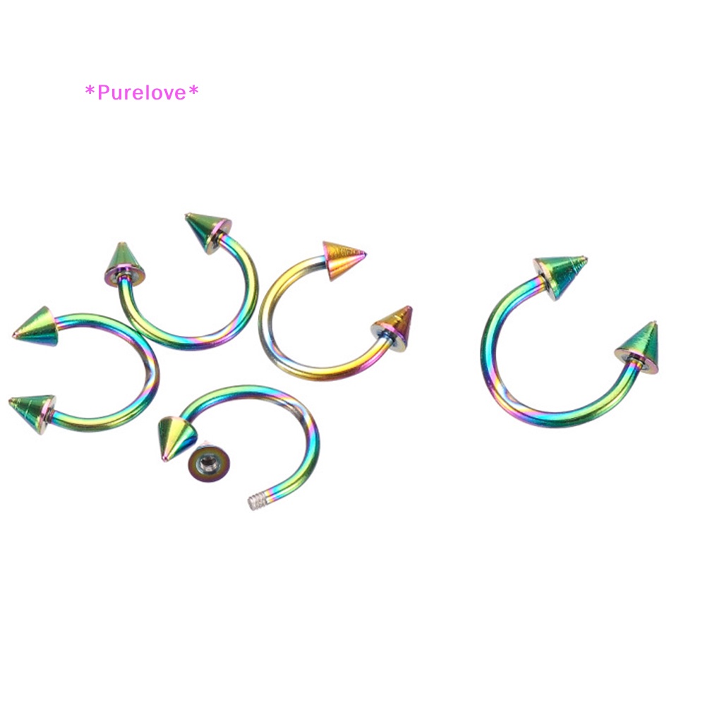 1 Khuyên Mũi Thép Không Gỉ Hình Móng Ngựa Thời Trang Mới