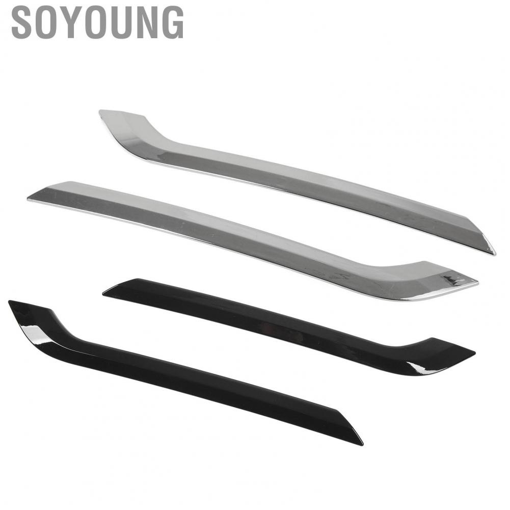 Soyoung Rear Fog Light Eyebrow Trim Cover  Decoration Lamp Stable and Firm Vogue Appearance for Model Y 2020-2023