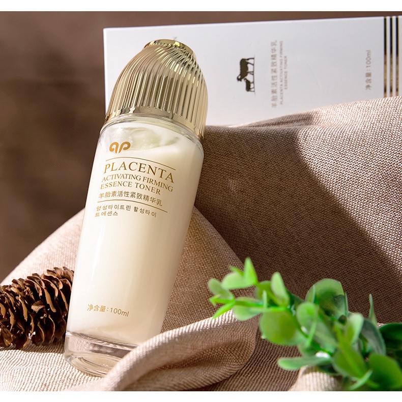 Tinh chất dưỡng da Nhau thai cừu Active Toner Emulsion Bộ chăm sóc da Se khít lỗ chân lông Kem dưỡng ẩm