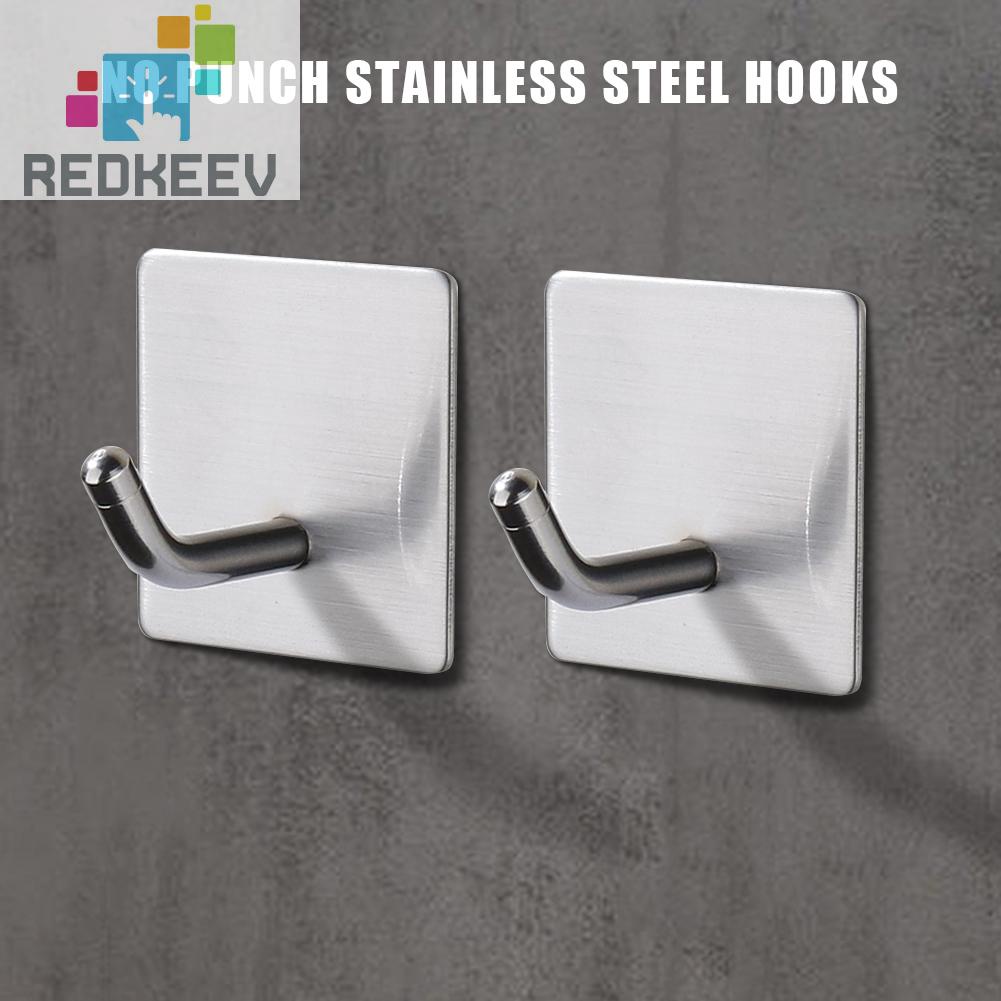 Bộ 4 Móc Treo Đồ Dán Tường Bằng Thép Không Gỉ 304