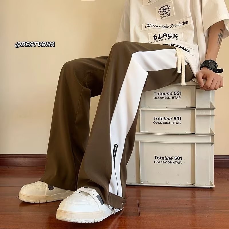 Quần Dài Ống Rộng Cao Cấp Thời Trang Đường Phố Mùa Xuân Thu Cho Nam