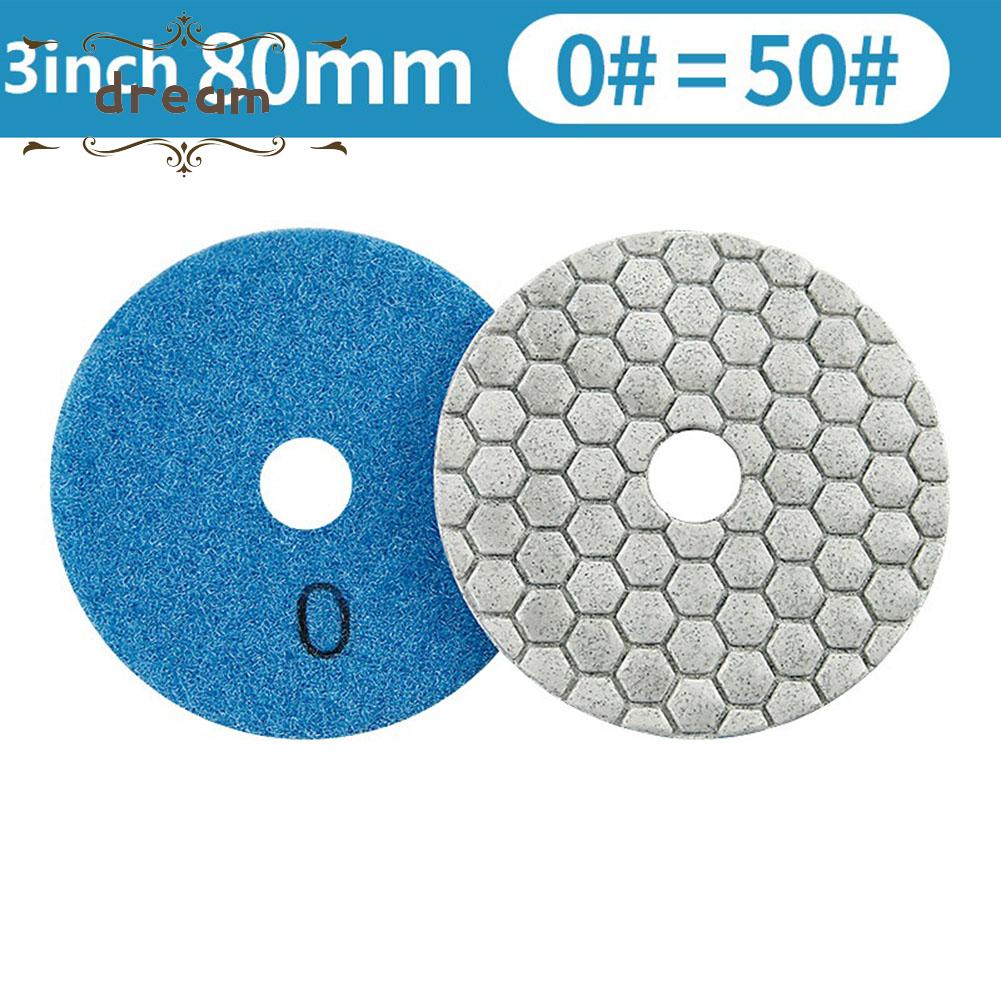 【DREAMLIFE】Cutting Disc 3inch 80mm Dry Polishing Wheel Durable For Marble Granite Glass