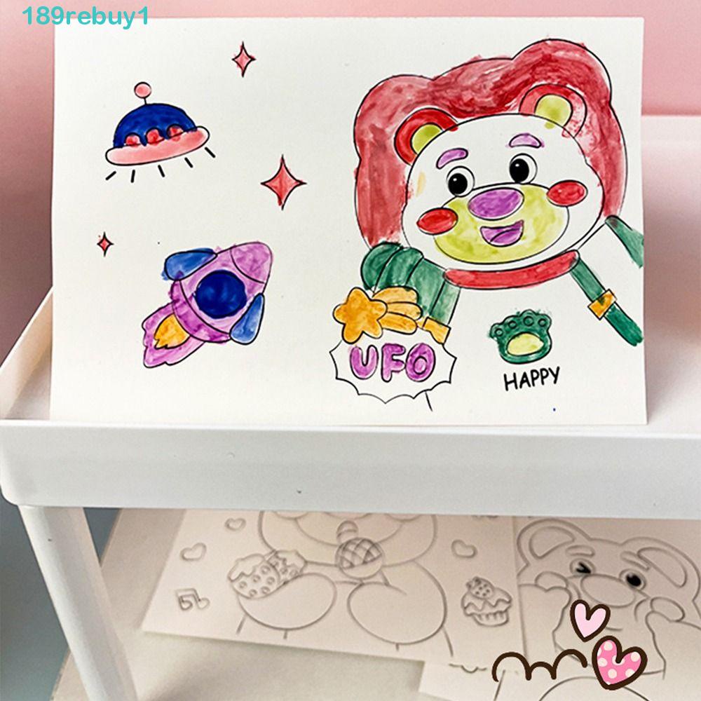 Sách Tô Màu 1 Màu Kèm Cọ Vẽ DIY Dễ Thương Cho Người Lớn