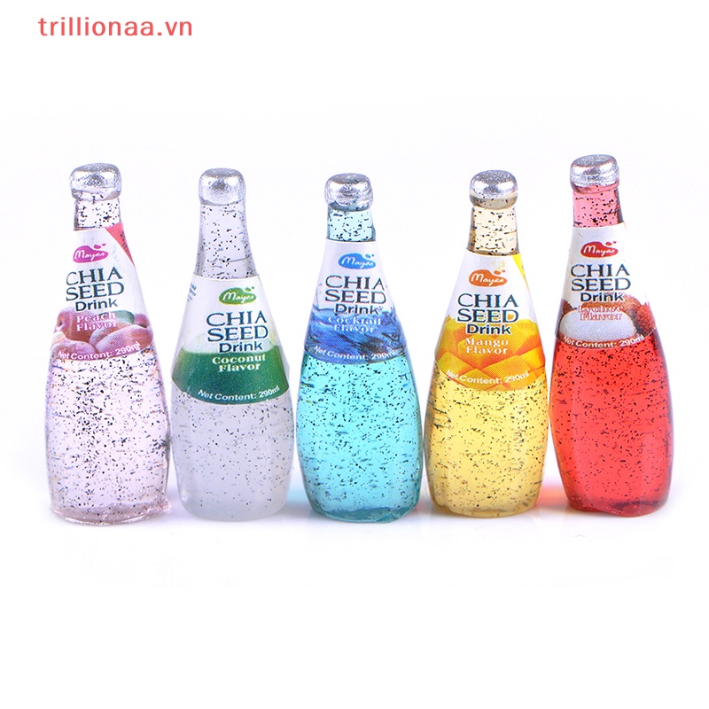 Set 5 Bình Uống Nước mini Tỉ Lệ 1 / 12 Trang Trí Nhà Búp Bê