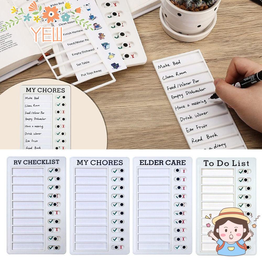 Bảng Ghi Chú Lên Kế Hoạch Hàng Ngày Bằng Nhựa Có Thể Tái Sử Dụng