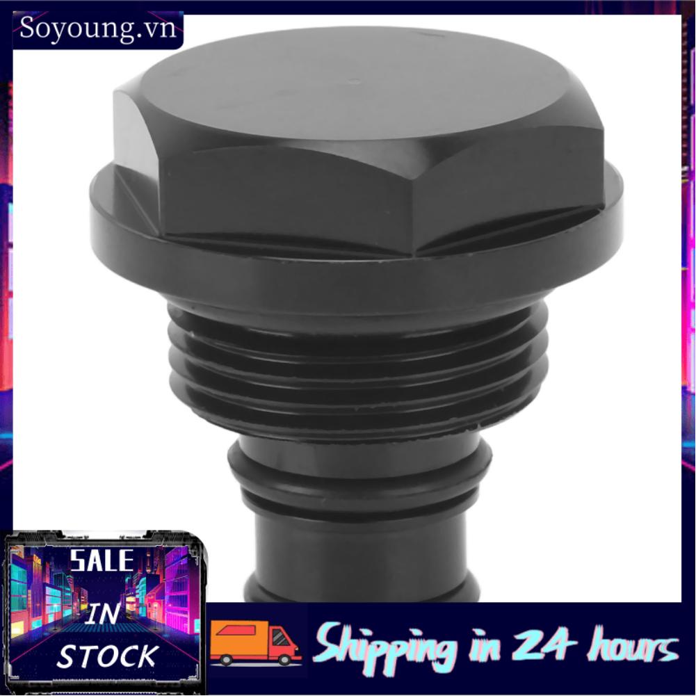 Soyoung BWD 012B Anodized Direct Replacement Rustproof Wearproof Black Turbo Solenoid Plug Valve Connector Aluminum for Auto