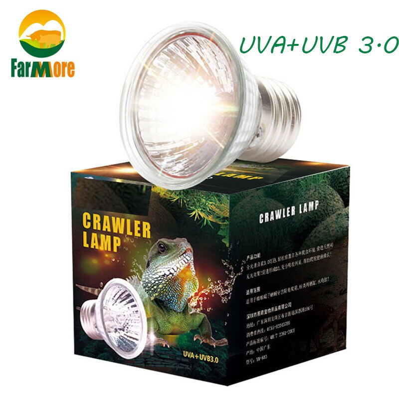 UVA + UVB 3.0 Bóng đèn bò sát Bóng đèn che nắng bò sát Bóng đèn sưởi ấm bò sát Bộ điều khiển nhiệt đ