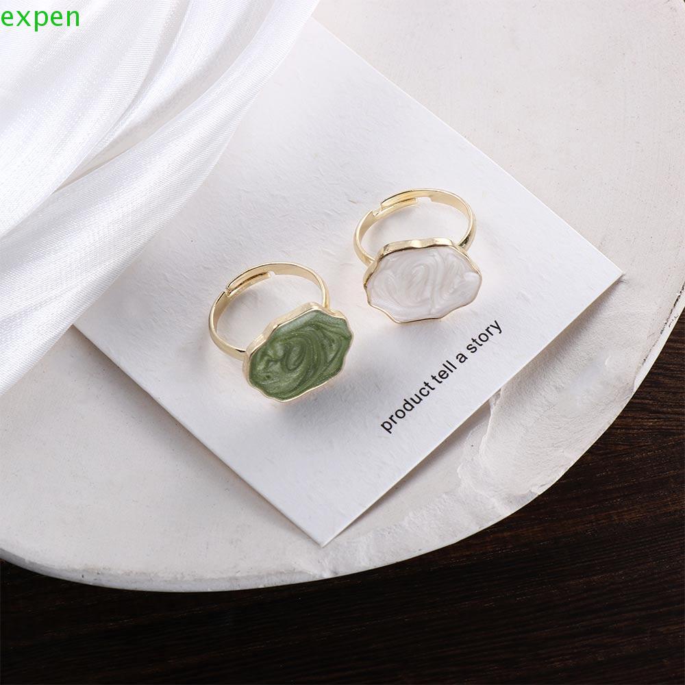 EXPEN Nhẫn Hợp Kim Phong Cách Retro Thời Trang Cho Nữ