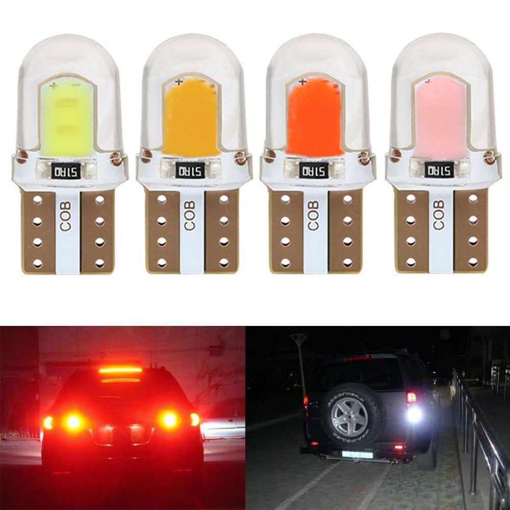 Set 10 Bóng Đèn LED T10 W5W COB Siêu Sáng Dành Cho Ô Tô