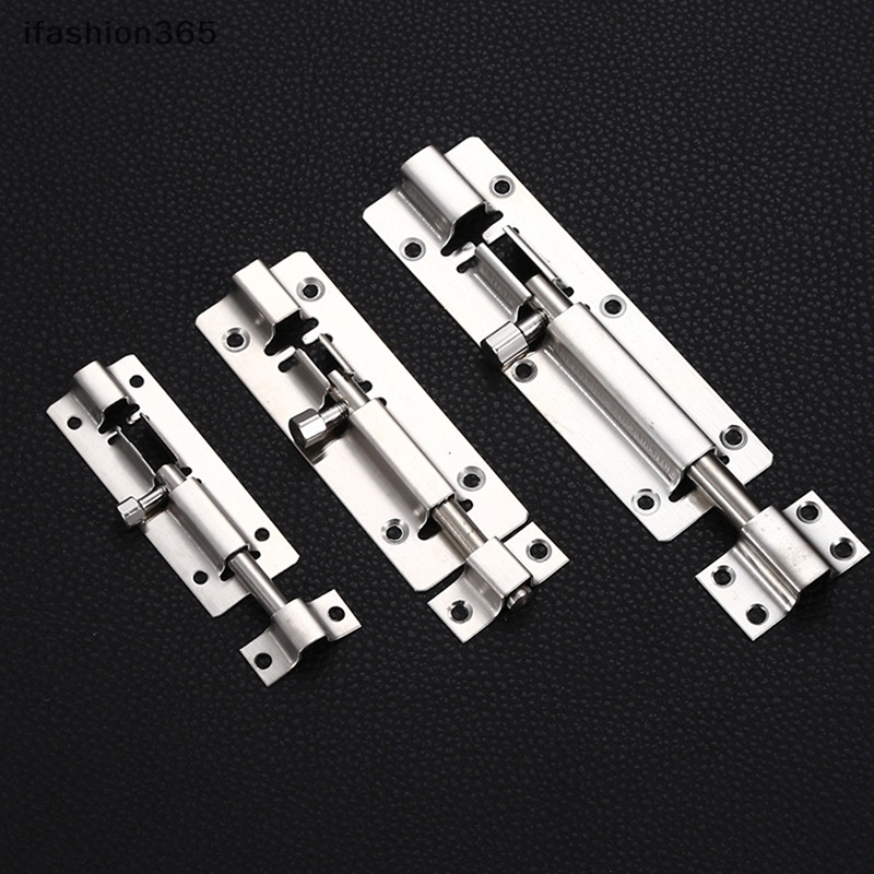 Chốt Cửa Chống Trộm Hình Vuông Bằng Thép Không Gỉ 2-8 inch ifashion365 Chất Lượng Cao