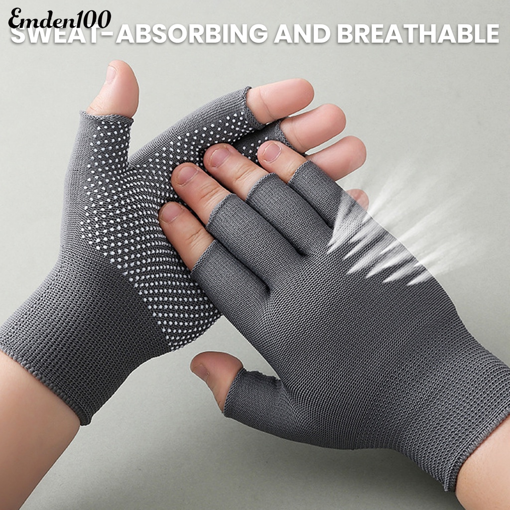 Set 2 Đôi Găng Tay Hở Ngón Chống Trượt Tiện Lợi